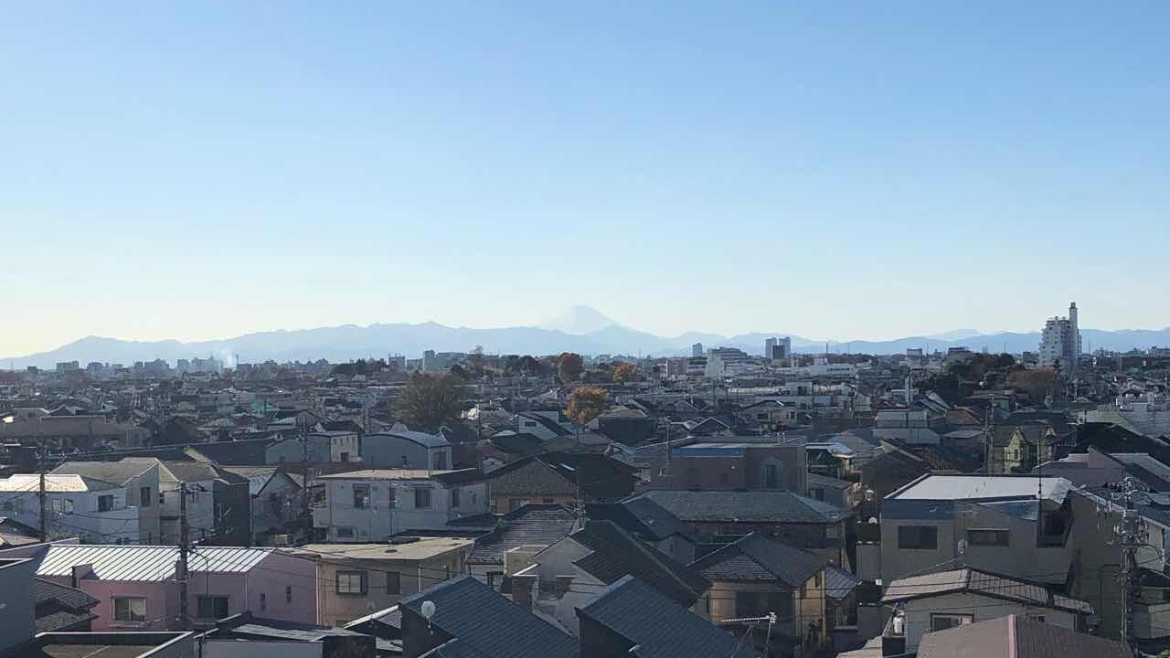 富士山を望む｜中野区鷺宮｜ゆるゆるカフェ